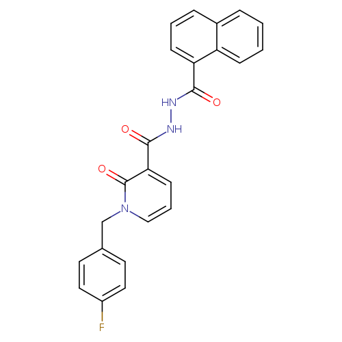 N'-{1-[(4-fluorophenyl)methyl]-2-oxo-1,2-dihydropyridine-3-carbonyl}naphthalene-1-carbohydrazide