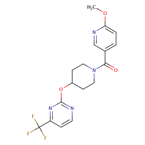 2-{[1-(6-methoxypyridine-3-carbonyl)piperidin-4-yl]oxy}-4-(trifluoromethyl)pyrimidine