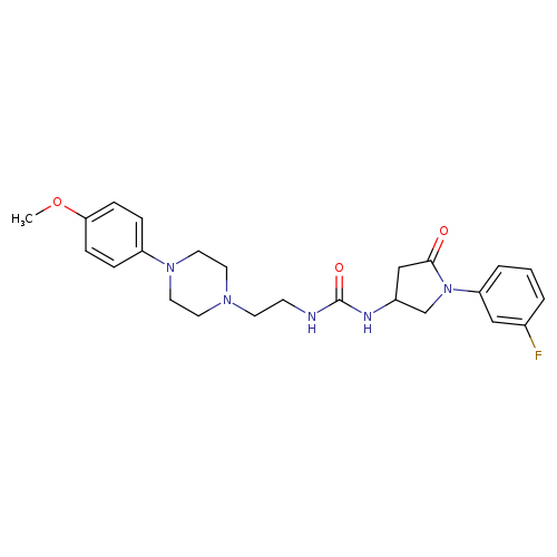 3-[1-(3-fluorophenyl)-5-oxopyrrolidin-3-yl]-1-{2-[4-(4-methoxyphenyl)piperazin-1-yl]ethyl}urea
