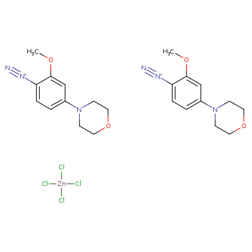 2-Methoxy-4-morpholinobenzenediazonium chloride zinc chloride double salt
