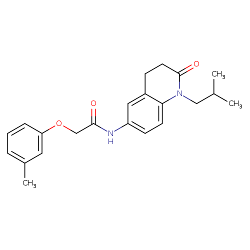2-(3-methylphenoxy)-N-[1-(2-methylpropyl)-2-oxo-1,2,3,4-tetrahydroquinolin-6-yl]acetamide