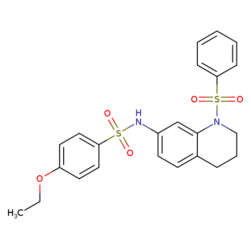 N-[1-(benzenesulfonyl)-1,2,3,4-tetrahydroquinolin-7-yl]-4-ethoxybenzene-1-sulfonamide