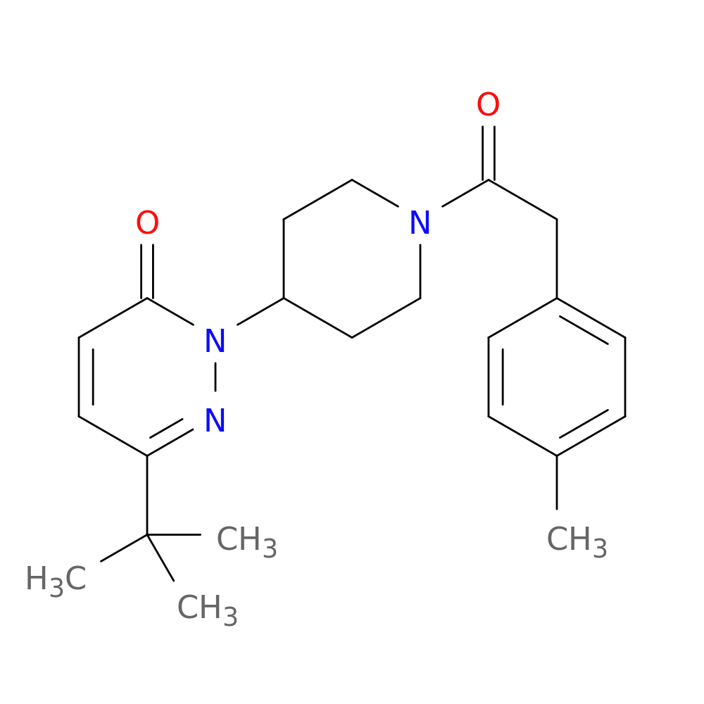6-tert-butyl-2-{1-[2-(4-methylphenyl)acetyl]piperidin-4-yl}-2,3-dihydropyridazin-3-one