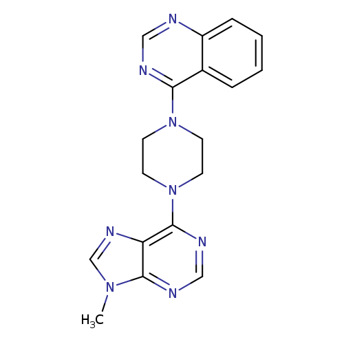 4-[4-(9-methyl-9H-purin-6-yl)piperazin-1-yl]quinazoline