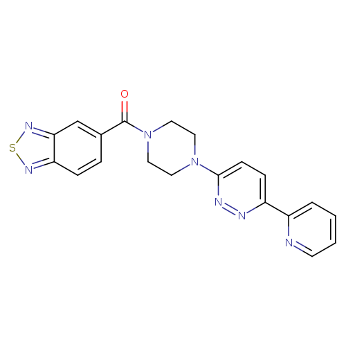 5-{4-[6-(pyridin-2-yl)pyridazin-3-yl]piperazine-1-carbonyl}-2,1,3-benzothiadiazole