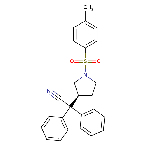 3-Pyrrolidineacetonitrile, 1-[(4-methylphenyl)sulfonyl]-α,α-diphenyl-, (3S)-