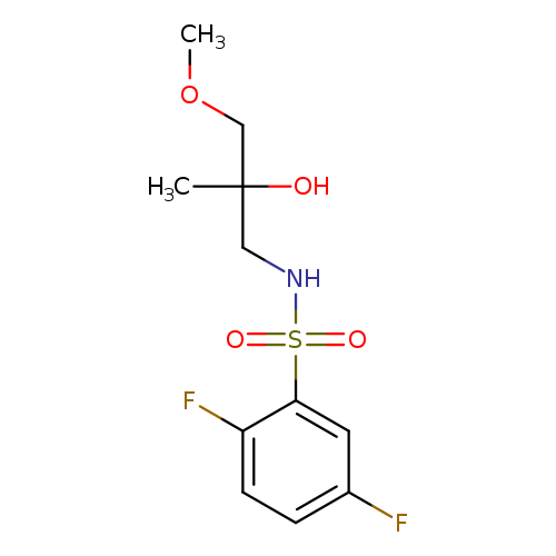 2,5-difluoro-N-(2-hydroxy-3-methoxy-2-methylpropyl)benzene-1-sulfonamide