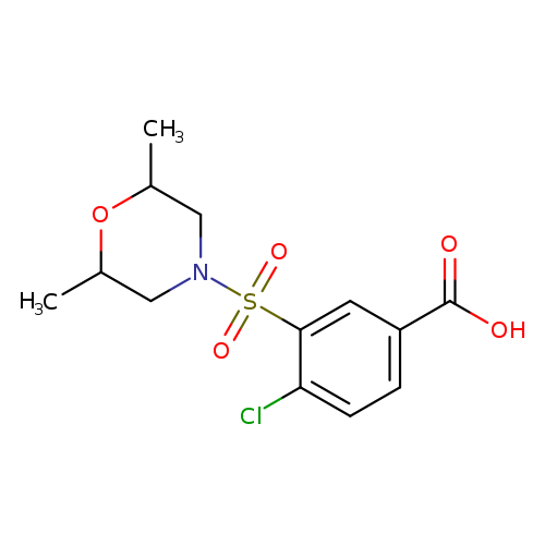 4-CHLORO-3-[(2,6-DIMETHYLMORPHOLIN-4-YL)SULFONYL]BENZOIC ACID
