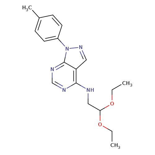 N-(2,2-diethoxyethyl)-1-(4-methylphenyl)-1H-pyrazolo[3,4-d]pyrimidin-4-amine