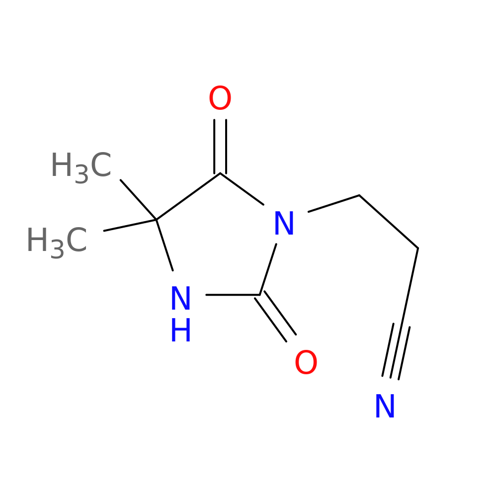 3-(4,4-dimethyl-2,5-dioxoimidazolidin-1-yl)propanenitrile