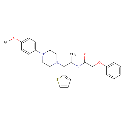 N-{1-[4-(4-methoxyphenyl)piperazin-1-yl]-1-(thiophen-2-yl)propan-2-yl}-2-phenoxyacetamide