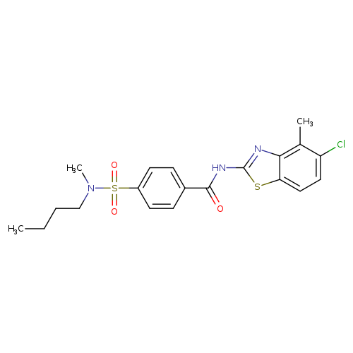 4-[butyl(methyl)sulfamoyl]-N-(5-chloro-4-methyl-1,3-benzothiazol-2-yl)benzamide