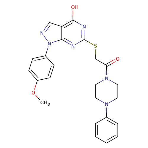 2-{[4-hydroxy-1-(4-methoxyphenyl)-1H-pyrazolo[3,4-d]pyrimidin-6-yl]sulfanyl}-1-(4-phenylpiperazin-1-yl)ethan-1-one