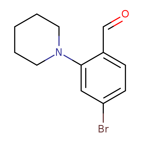 4-Bromo-2-piperidinobenzenecarbaldehyde