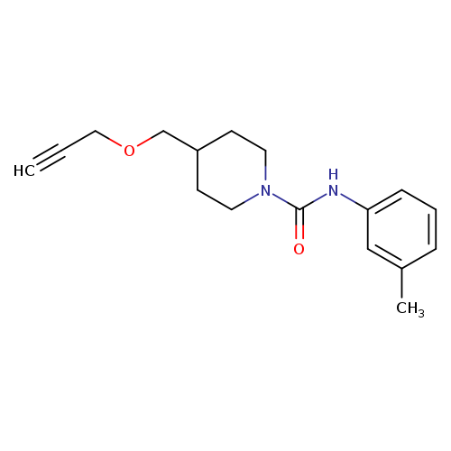 N-(3-methylphenyl)-4-[(prop-2-yn-1-yloxy)methyl]piperidine-1-carboxamide