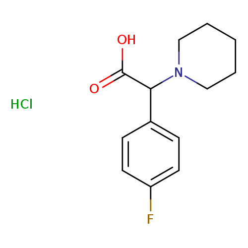 a-(4-Fluorophenyl)-1-piperidineacetic acid HCl