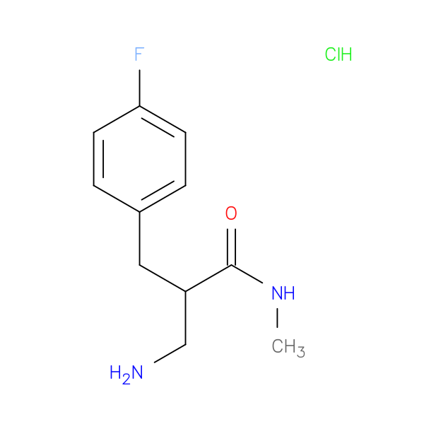 3-amino-2-[(4-fluorophenyl)methyl]-N-methylpropanamide hydrochloride