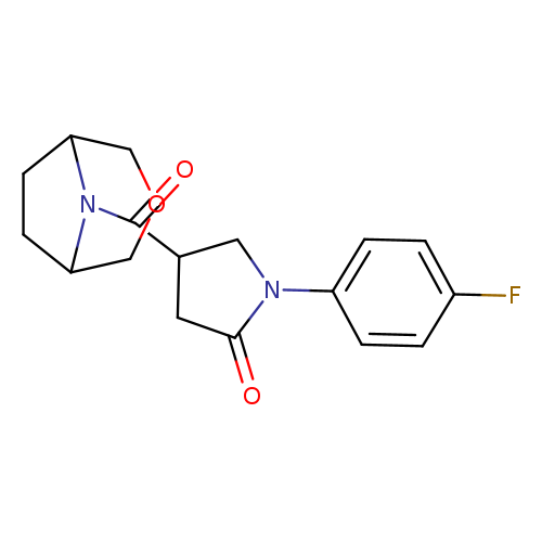 1-(4-fluorophenyl)-4-{3-oxa-8-azabicyclo[3.2.1]octane-8-carbonyl}pyrrolidin-2-one