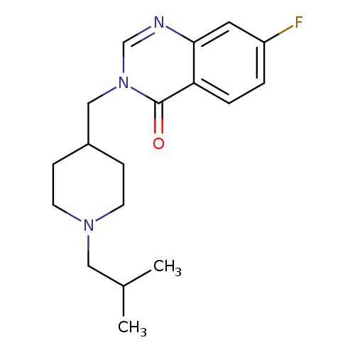 7-fluoro-3-{[1-(2-methylpropyl)piperidin-4-yl]methyl}-3,4-dihydroquinazolin-4-one
