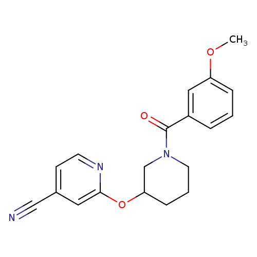 2-{[1-(3-methoxybenzoyl)piperidin-3-yl]oxy}pyridine-4-carbonitrile