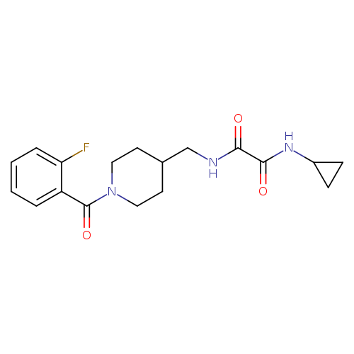 N-cyclopropyl-N'-{[1-(2-fluorobenzoyl)piperidin-4-yl]methyl}ethanediamide