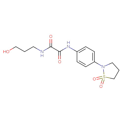 N'-[4-(1,1-dioxo-1lambda6,2-thiazolidin-2-yl)phenyl]-N-(3-hydroxypropyl)ethanediamide