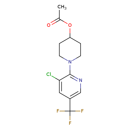 1-[3-chloro-5-(trifluoromethyl)pyridin-2-yl]piperidin-4-yl acetate