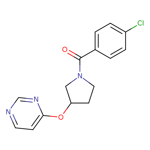 4-{[1-(4-chlorobenzoyl)pyrrolidin-3-yl]oxy}pyrimidine