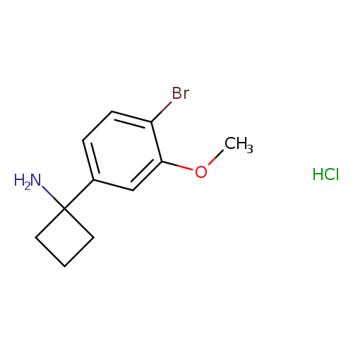 1-(4-bromo-3-methoxyphenyl)cyclobutan-1-amine hydrochloride