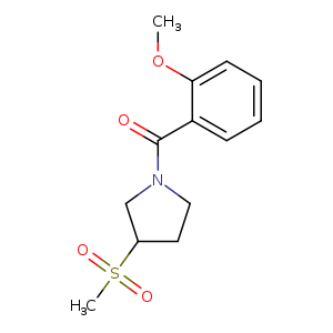 3-methanesulfonyl-1-(2-methoxybenzoyl)pyrrolidine