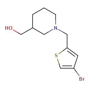 {1-[(4-bromothiophen-2-yl)methyl]piperidin-3-yl}methanol