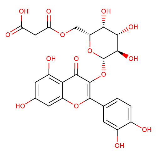 3-[[(2R,3R,4S,5R,6S)-6-[2-(3,4-dihydroxyphenyl)-5,7-dihydroxy-4-oxo-chromen-3-yl]oxy-3,4,5-trihydroxy-oxan-2-yl]methoxy]-3-oxo-propanoic acid