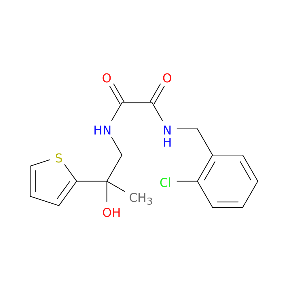 N'-[(2-chlorophenyl)methyl]-N-[2-hydroxy-2-(thiophen-2-yl)propyl]ethanediamide
