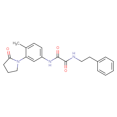 N-[4-methyl-3-(2-oxopyrrolidin-1-yl)phenyl]-N'-(2-phenylethyl)ethanediamide