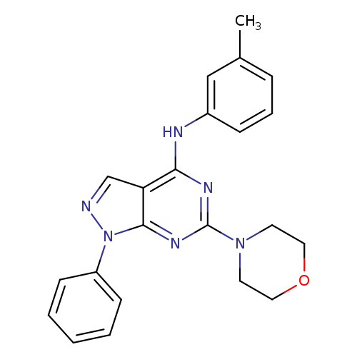 N-(3-methylphenyl)-6-(morpholin-4-yl)-1-phenyl-1H-pyrazolo[3,4-d]pyrimidin-4-amine