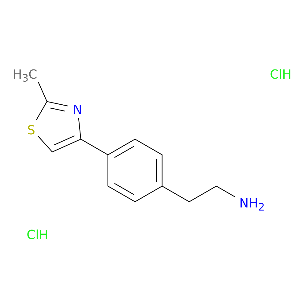 2-[4-(2-Methyl-1,3-thiazol-4-yl)phenyl]ethanamine DiHCl