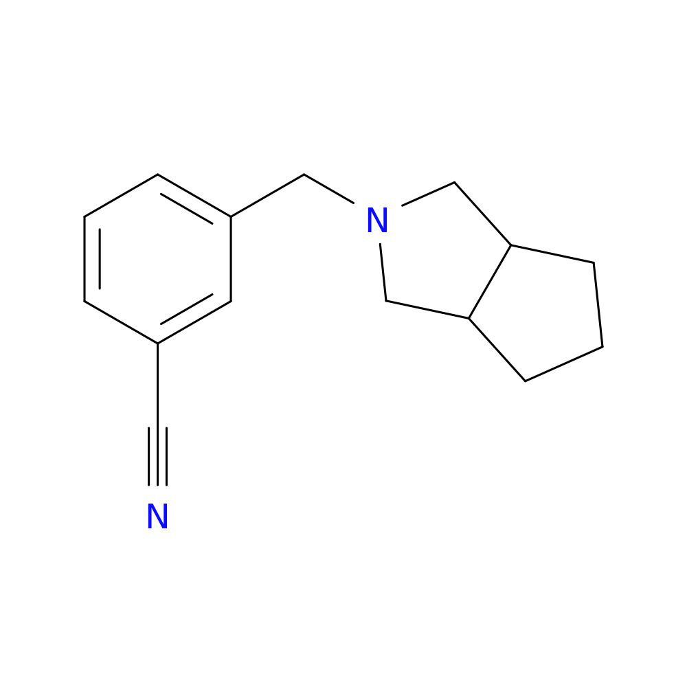 3-({octahydrocyclopenta[c]pyrrol-2-yl}methyl)benzonitrile