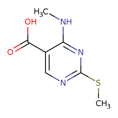 4-(Methylamino)-2-(methylthio)-5-pyrimidinecarboxylic acid