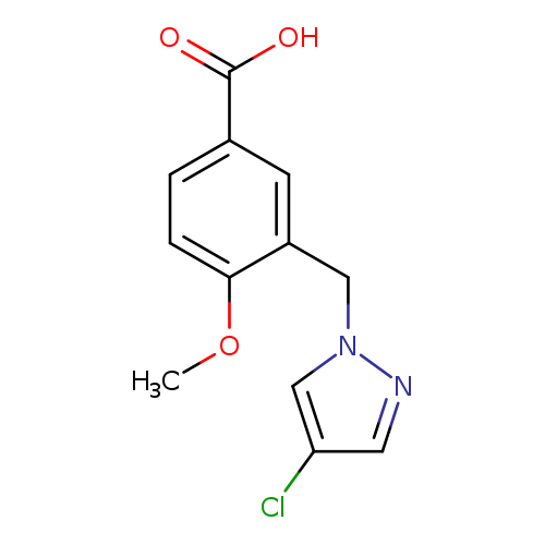 3-[(4-chloro-1H-pyrazol-1-yl)methyl]-4-methoxybenzoic acid
