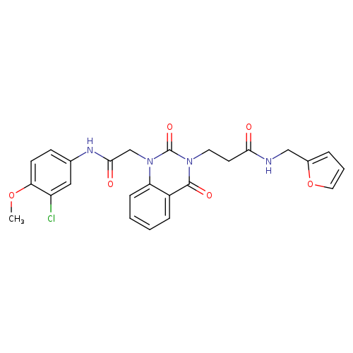 3-(1-{[(3-chloro-4-methoxyphenyl)carbamoyl]methyl}-2,4-dioxo-1,2,3,4-tetrahydroquinazolin-3-yl)-N-[(furan-2-yl)methyl]propanamide