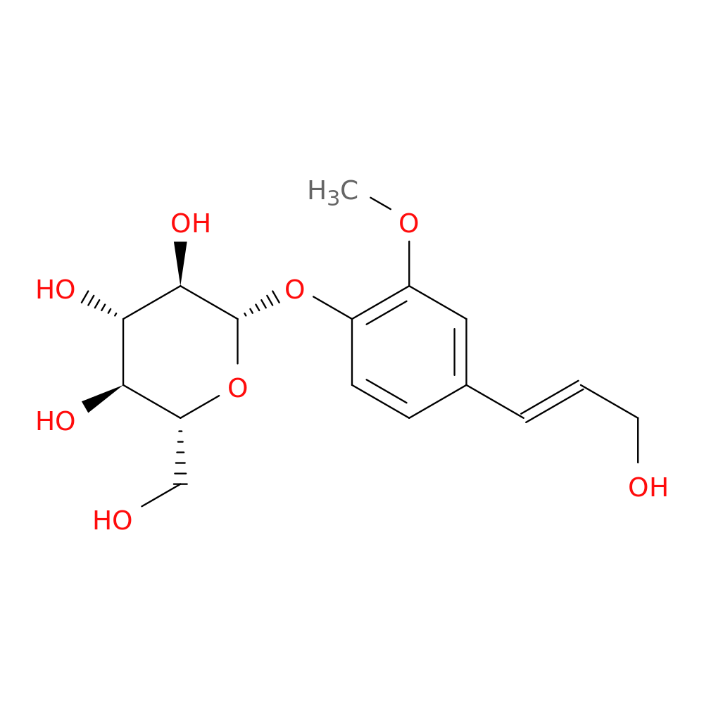 (2R,3S,4S,5R,6S)-2-(Hydroxymethyl)-6-(4-((E)-3-hydroxyprop-1-en-1-yl)-2-methoxyphenoxy)tetrahydro-2H-pyran-3,4,5-triol