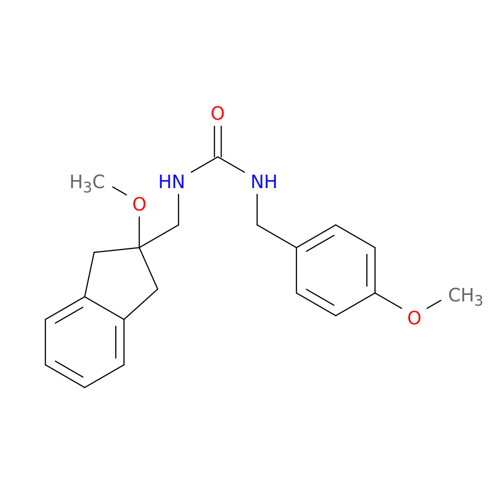3-[(2-methoxy-2,3-dihydro-1H-inden-2-yl)methyl]-1-[(4-methoxyphenyl)methyl]urea
