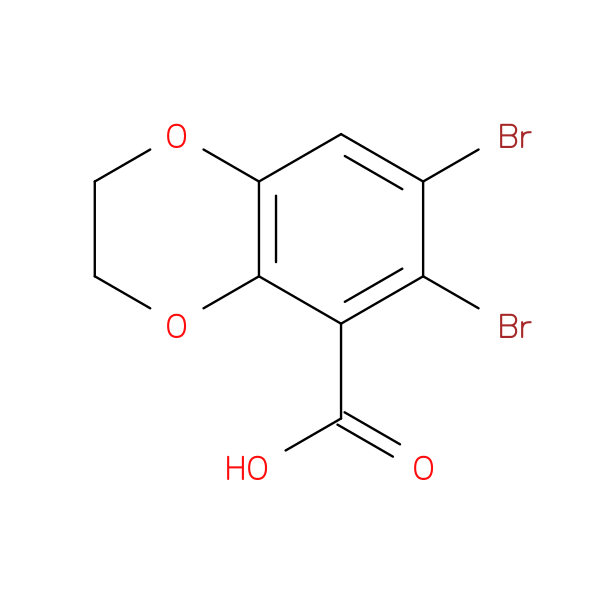6,7-Dibromo-2,3-dihydrobenzo[b][1,4]dioxine-5-carboxylic acid
