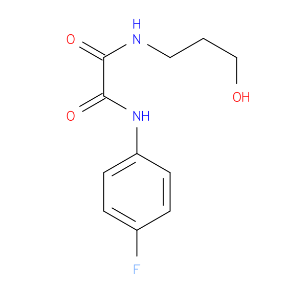 N'-(4-fluorophenyl)-N-(3-hydroxypropyl)ethanediamide