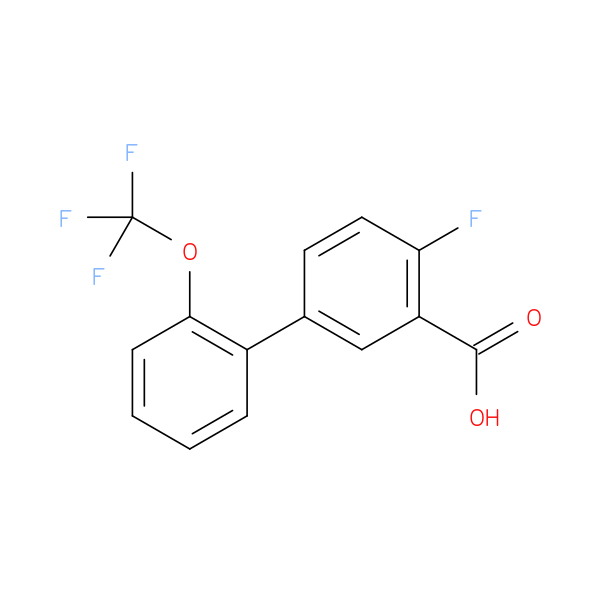 2-Fluoro-5-[2-(trifluoromethoxy)phenyl]benzoic acid