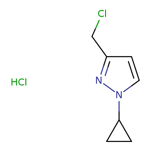 3-(Chloromethyl)-1-cyclopropyl-1H-pyrazole hydrochloride