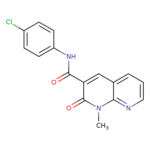 N-(4-chlorophenyl)-1-methyl-2-oxo-1,2-dihydro-1,8-naphthyridine-3-carboxamide