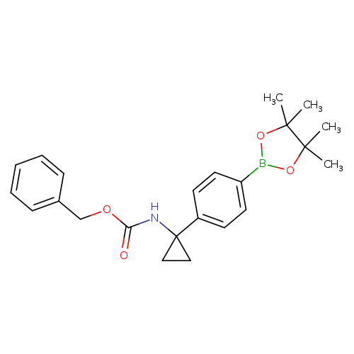 Benzyl 1-(4-(4,4,5,5-tetramethyl-1,3,2-dioxaborolan-2-yl)phenyl)cyclopropylcarbamate