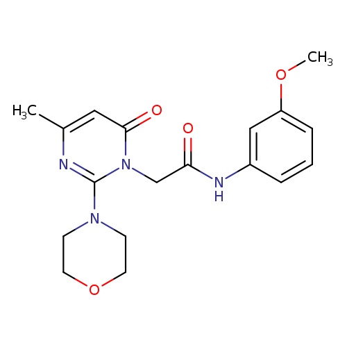 N-(3-methoxyphenyl)-2-[4-methyl-2-(morpholin-4-yl)-6-oxo-1,6-dihydropyrimidin-1-yl]acetamide