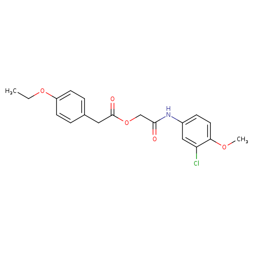[(3-chloro-4-methoxyphenyl)carbamoyl]methyl 2-(4-ethoxyphenyl)acetate